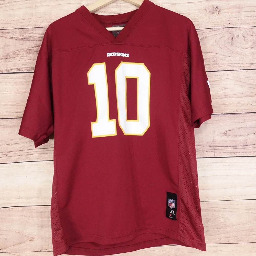 VINTAGE WASHINGTON REDSKINS #10 ROBERT GRIFFIN III FOOTBALL JERSEY YOUTH XL